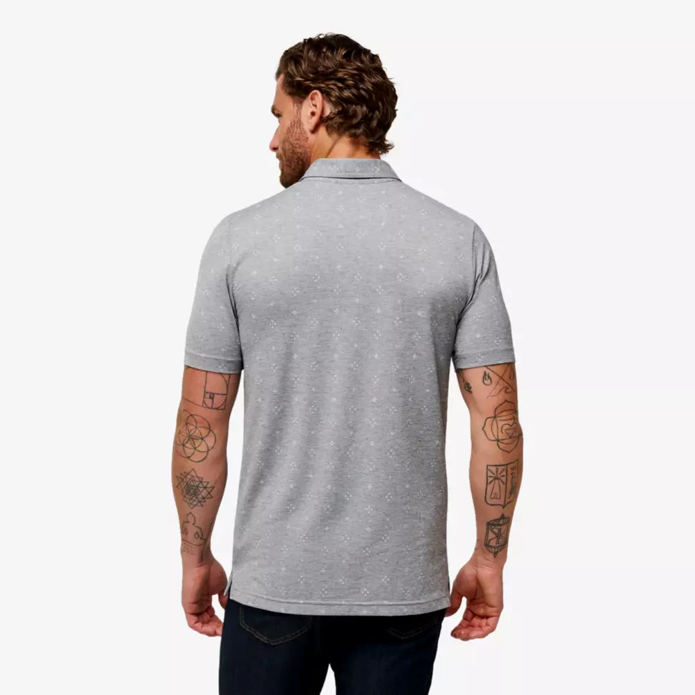 TM Blacksail Bay Polo - Heather Medium Grey