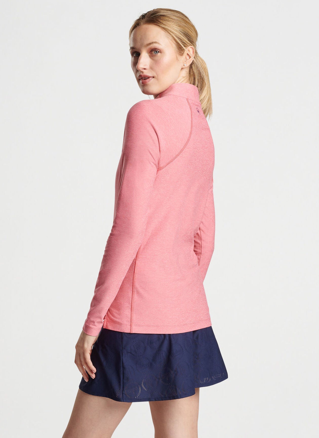 Peter Millar Women's Mélange Raglan-Sleeve Perth Layer - PRIMROSE