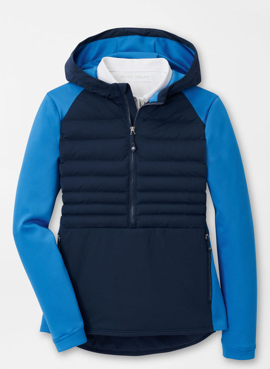 Peter Millar Women's Hooded Merge Jacket - NAVY/ABACO BLUE