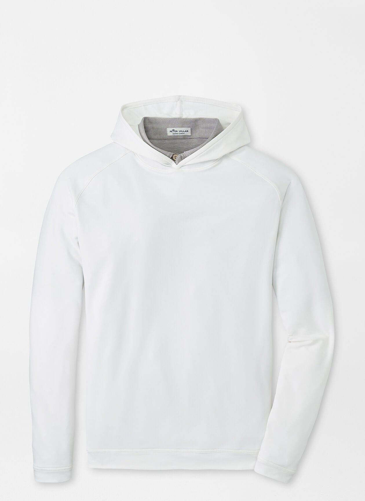 Peter Millar Pine Performance Hoodie - White
