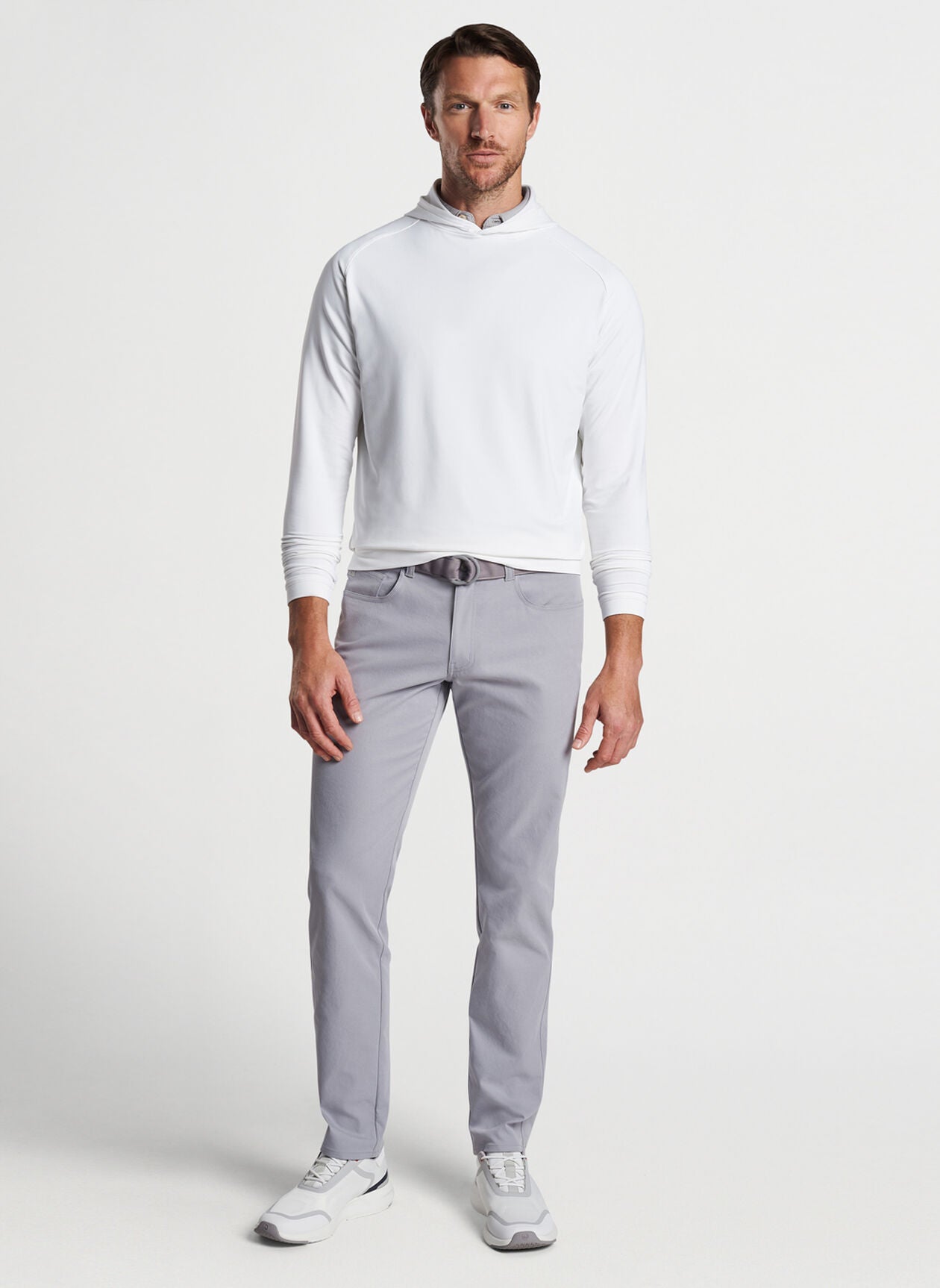 Peter Millar Pine Performance Hoodie - White