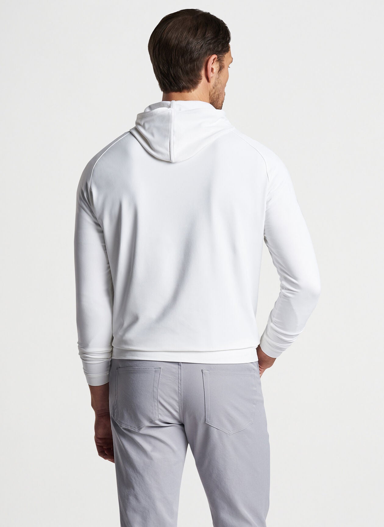 Peter Millar Pine Performance Hoodie - White