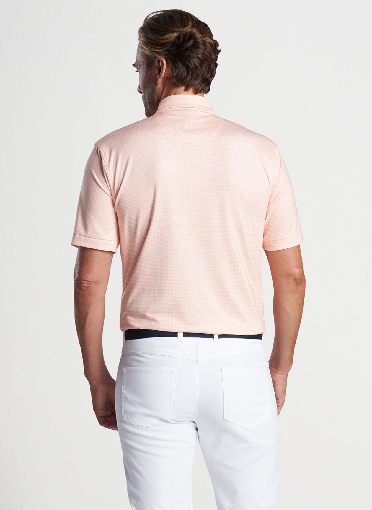 Peter Millar Tesseract Performance Jersey Polo - Orange