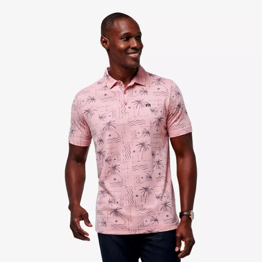 TM Coconut Palm Polo - Heather Blush