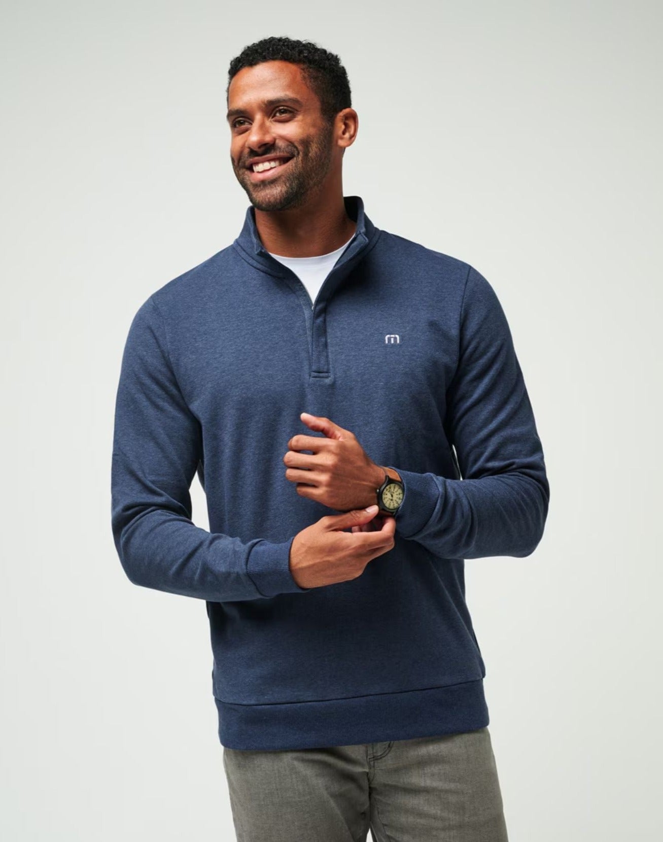 TM  Cloud Quarter Zip 2.0 - Heather Blue