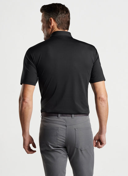 Peter Millar Solid Performance Jersey Polo - Black
