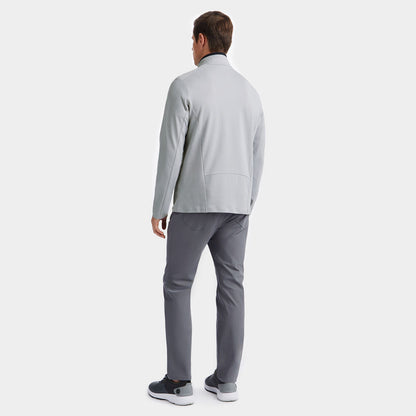 G/FORE Brushed Back Tech Quarter Zip Pullover - Grey