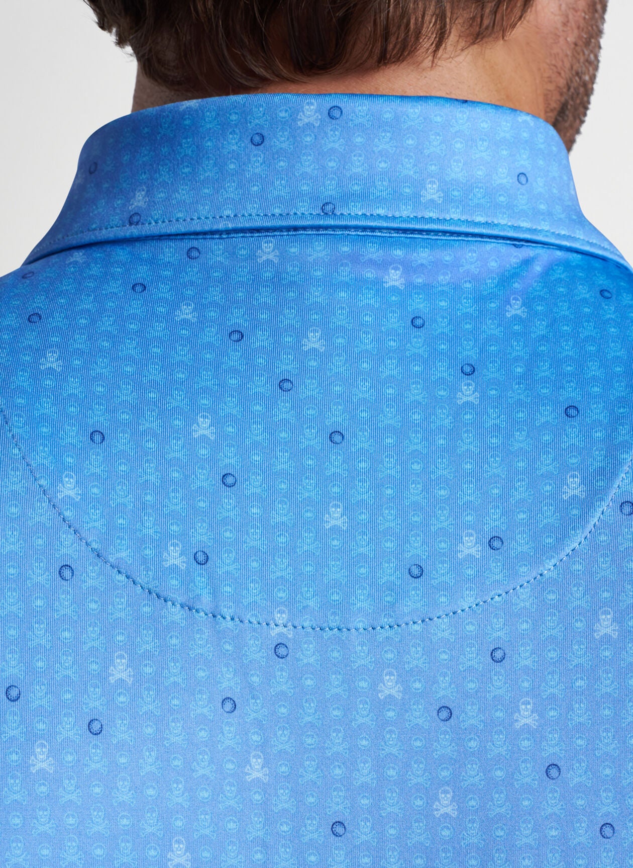 Peter Millar Skull In One Performance Jersey Polo - Bonnet