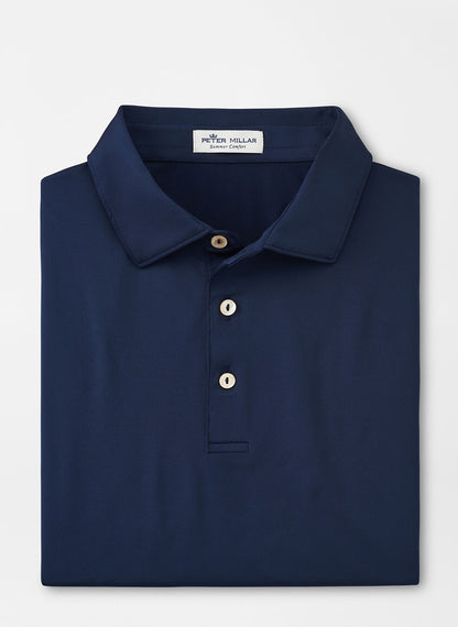 Peter Millar Solid Performance Jersey Polo - Navy